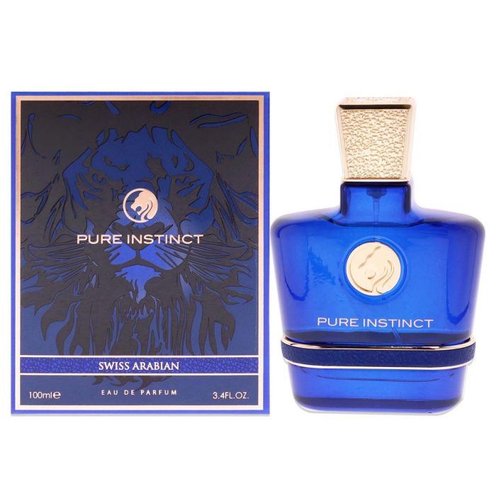 Swiss Arabian PURE INSTINCT Eau de Parfum para Hombre, 100 ml Vaporizador, Fragancia Masculina Intensa y Sofisticada Swiss Arabian PURE INSTINCT Eau de Parfum para Hombre, 100 ml Vaporizador, Fragancia Masculina Intensa y Sofisticada