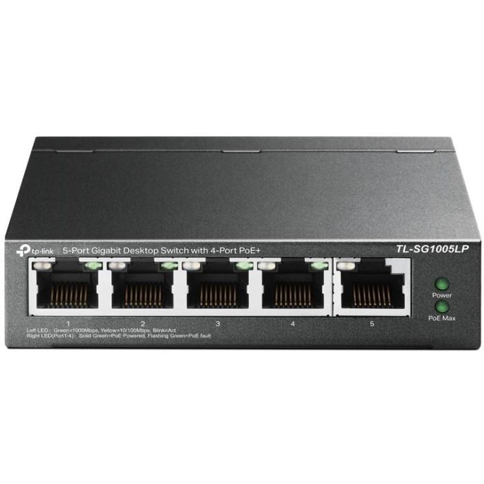 TP-LINK Switch Sobremesa de 5 puertos Gigabit con 4 puertos PoE+ 0 TP-LINK Switch Sobremesa de 5 puertos Gigabit con 4 puertos PoE+ 0