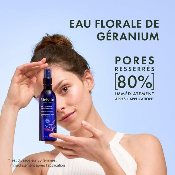 Melvita Agua Floral de Geranio Loción Tonificante Purificante Equilibrante Piel Visiblemente Más Bella 200 ml 6 Melvita Agua Floral de Geranio Loción Tonificante Purificante Equilibrante Piel Visiblemente Más Bella 200 ml 6
