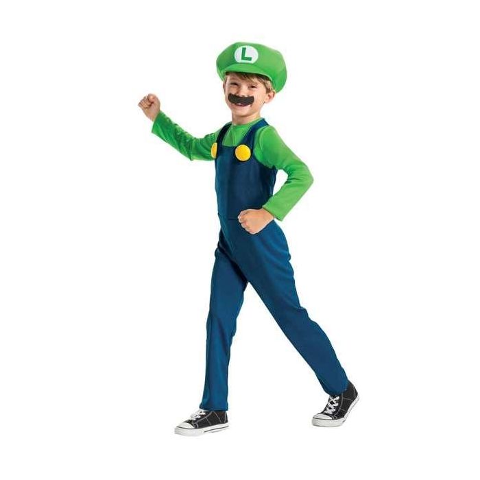 Nintendo Disfraz Luigi Super Mario Lujo T. 4-6 años Nintendo Disfraz Luigi Super Mario Lujo T. 4-6 años