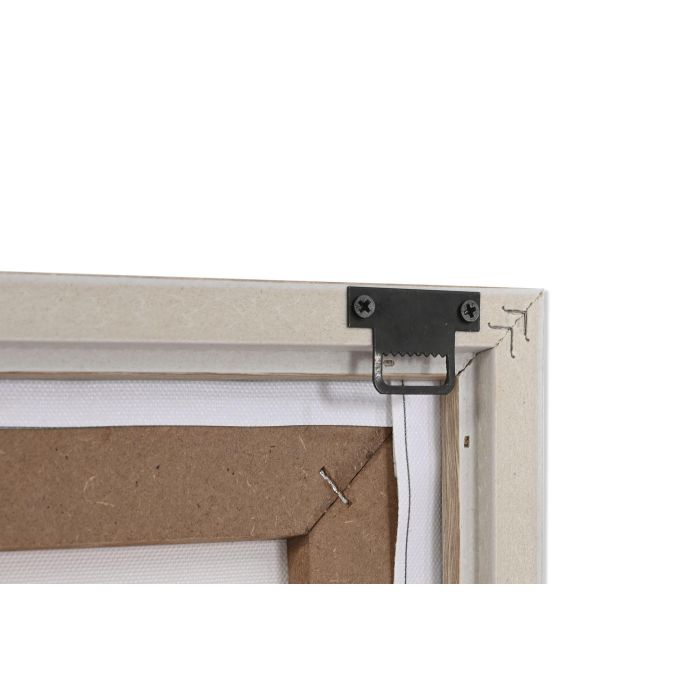 DKD Home Decor Cuadro Abstracto Lienzo Blanco Multicolor 50 x 50 x 2.5 cm (6 Unidades) 3