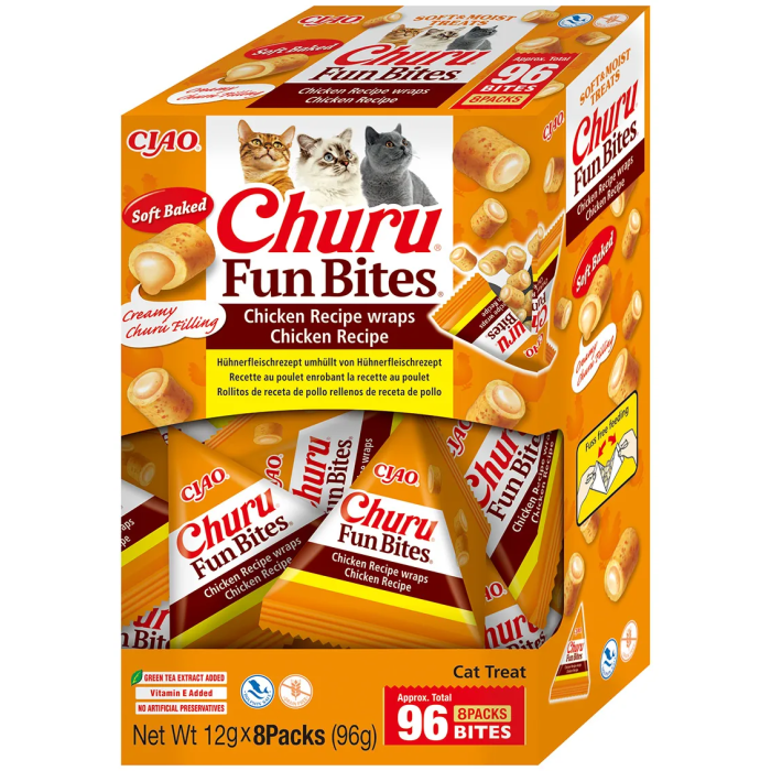 Churu Fun Bites Gato Pollo 12x8 gr