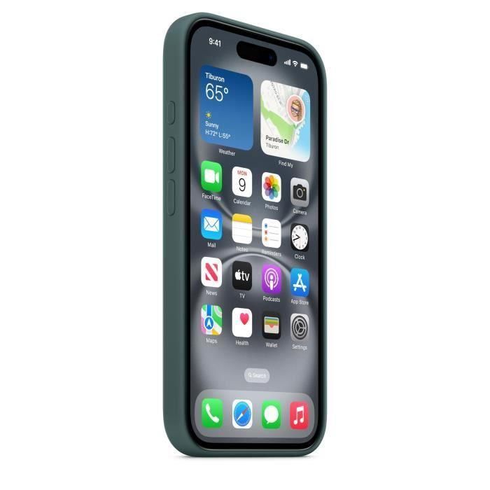 APPLE iPhone 16 - Funda de Silicona con MagSafe - Verde Lago 4 APPLE iPhone 16 - Funda de Silicona con MagSafe - Verde Lago 4