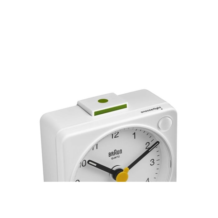 Reloj Despertador Clásico Analógico Blanco BRAUN BC-02-XW 1