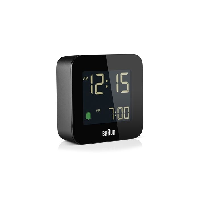 Reloj Despertador Digital Negro BRAUN BC-08-B 3