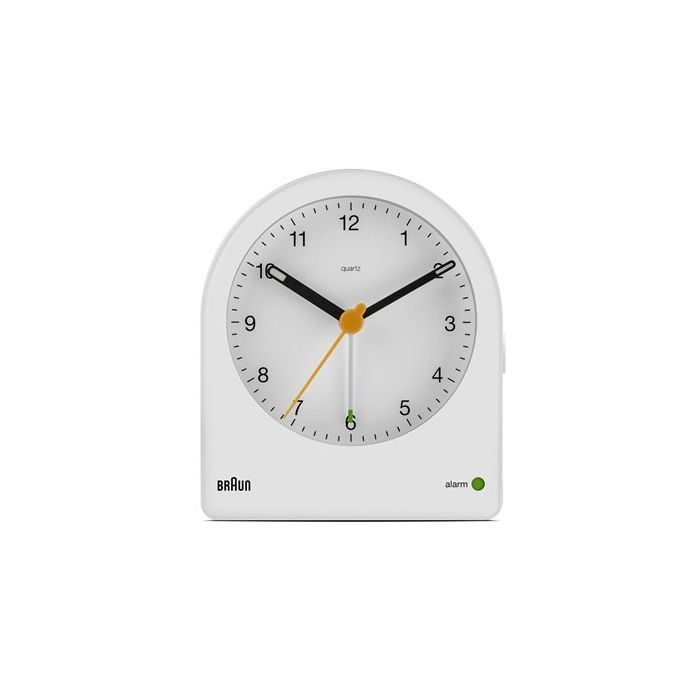 Reloj Despertador Clásico Analógico Blanco BRAUN BC-22-W 3