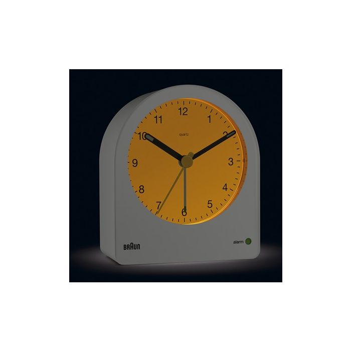 Reloj Despertador Clásico Analógico Blanco BRAUN BC-22-W 4