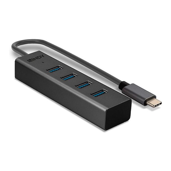 Lindy Hub USB 3.2 Type C de 4 Puertos Tipo A SuperSpeed 5Gbps Lindy Hub USB 3.2 Type C de 4 Puertos Tipo A SuperSpeed 5Gbps