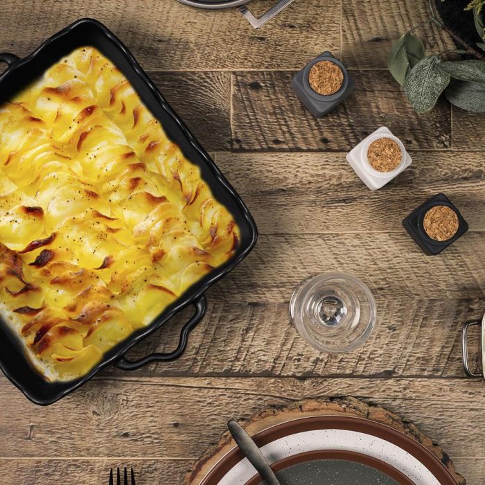 Cook Concept Fuente Cuadrada Con Asas 25X25 Cm 4