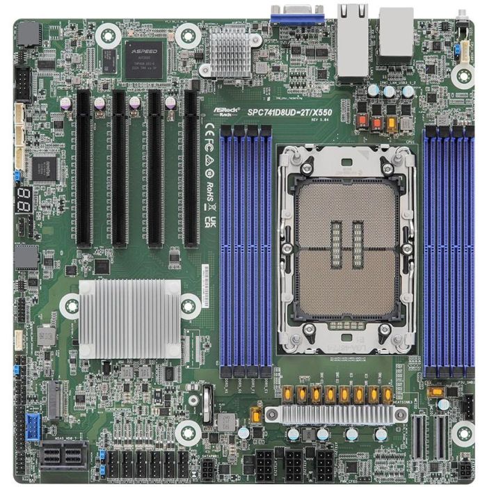 ASRock Mainboard SPC741D8UD-2T/X550 micro-ATX Sockel 4677 Single 0 ASRock Mainboard SPC741D8UD-2T/X550 micro-ATX Sockel 4677 Single 0