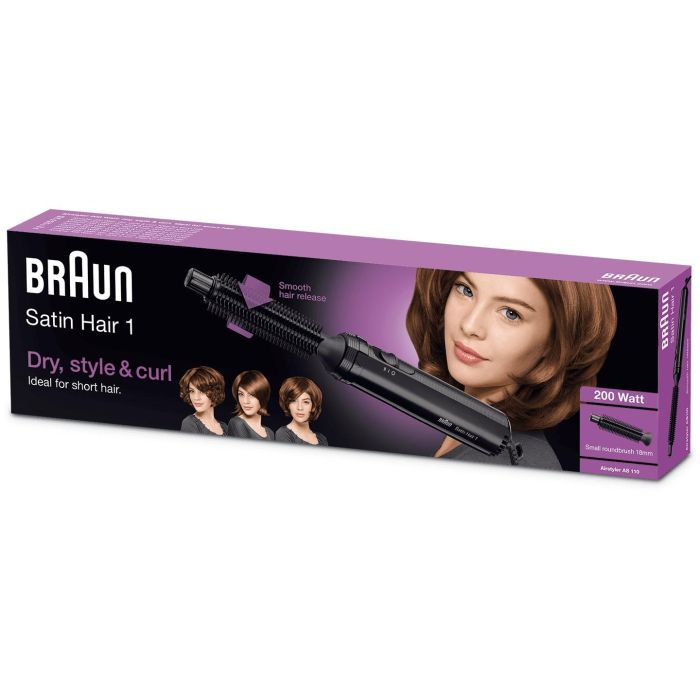 Braun AS 110 Cepillo de Aire Caliente Satin Hair 1, 2 Ajustes de Temperatura, para Cabello Seco/Mojado Corto/Todo Tipo 5 Braun AS 110 Cepillo de Aire Caliente Satin Hair 1, 2 Ajustes de Temperatura, para Cabello Seco/Mojado Corto/Todo Tipo 5