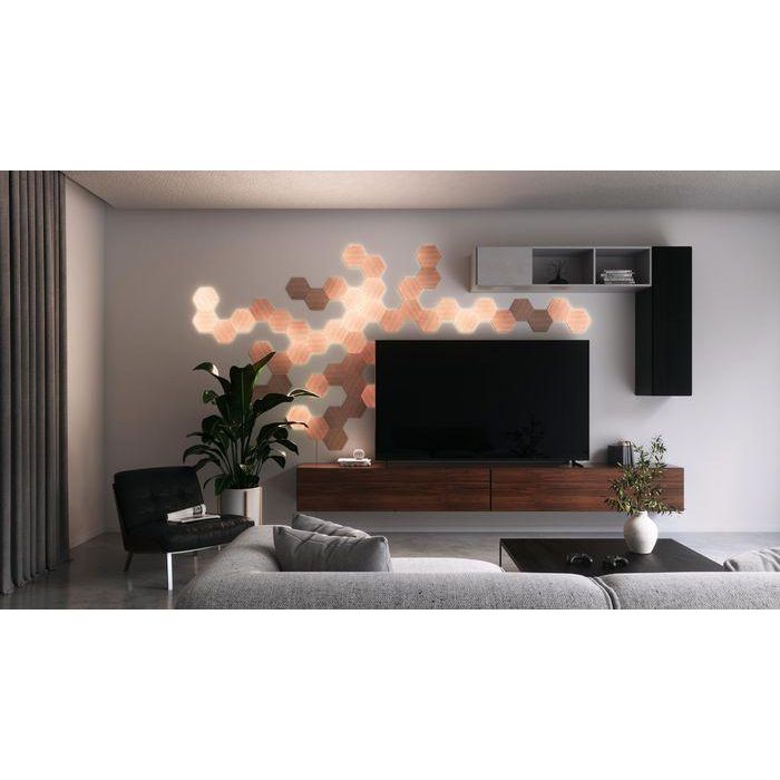 Panel LED Nanoleaf NL52-K-3002HB-13PK Blanco Marrón 4000 K 22 Panel LED Nanoleaf NL52-K-3002HB-13PK Blanco Marrón 4000 K 22