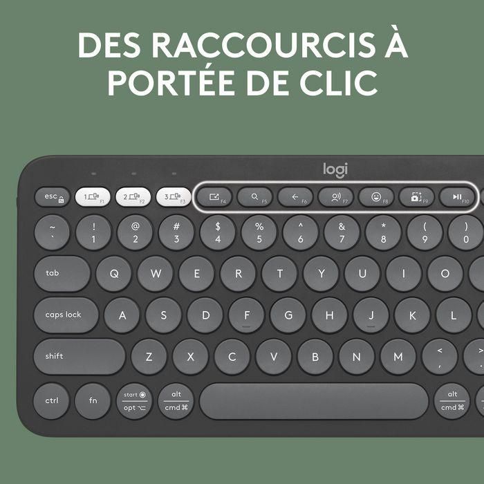 Logitech K380s Teclado Inalámbrico Bluetooth Pebble Keys 2 Multi-Dispositivo Compacto Silencioso Teclas Perfil Bajo Duración Batería 3 Años 18 Logitech K380s Teclado Inalámbrico Bluetooth Pebble Keys 2 Multi-Dispositivo Compacto Silencioso Teclas Perfil Bajo Duración Batería 3 Años 18