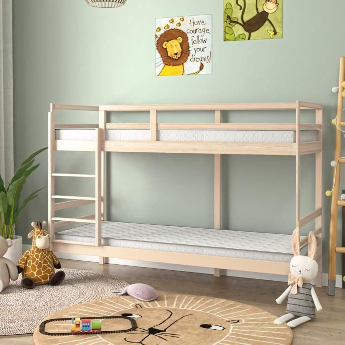 Juego de 2 colchones - 90 x 190 cm - Espuma - 14 cm - 5 zonas de confort - DEKO DREAM - Hahtuva 2 Juego de 2 colchones - 90 x 190 cm - Espuma - 14 cm - 5 zonas de confort - DEKO DREAM - Hahtuva 2