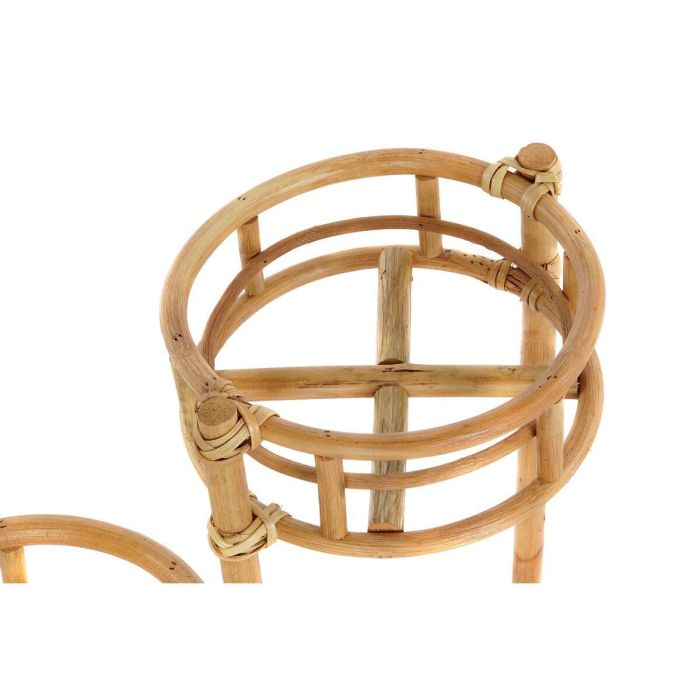 DKD Home Decor Macetero Balines de Ratán Natural para 3 macetas 28x48x45 cm 1 DKD Home Decor Macetero Balines de Ratán Natural para 3 macetas 28x48x45 cm 1