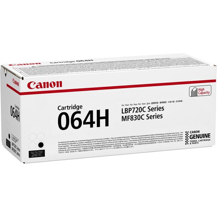 Canon Cartucho Toner 064H Negro 4938C001 - 13.400 páginas 1 Canon Cartucho Toner 064H Negro 4938C001 - 13.400 páginas 1