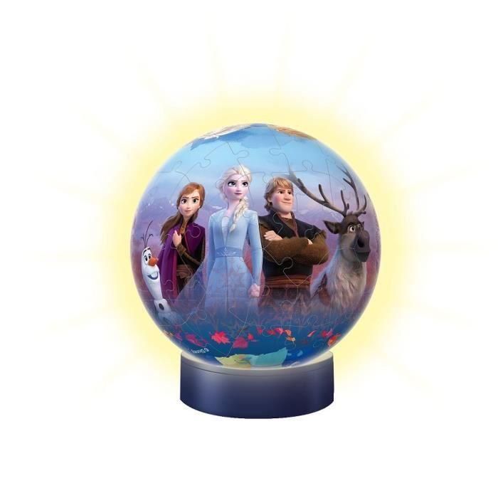 Ravensburger Puzzle 3D Redondo La Reina de las Nieves 2 Iluminado 72 Piezas 1