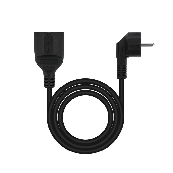 Cable Alargador de Corriente Nanocable 10.22.0603-BK/ Schuko Hembra - Schuko Macho/ 3m/ Negro 1 Cable Alargador de Corriente Nanocable 10.22.0603-BK/ Schuko Hembra - Schuko Macho/ 3m/ Negro 1