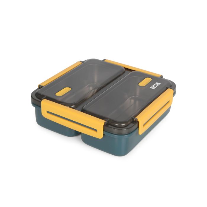 Fiambrera de plástico y acero con 2 departamentos - Thermosport (6 Unidades) 6 Fiambrera de plástico y acero con 2 departamentos - Thermosport (6 Unidades) 6