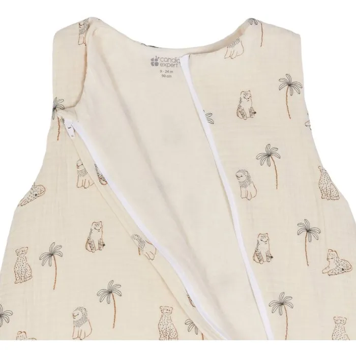 Candide CAN3275051161209 Saco de dormir de verano 90 cm 9/24 meses Estampado de tigre blanco 2