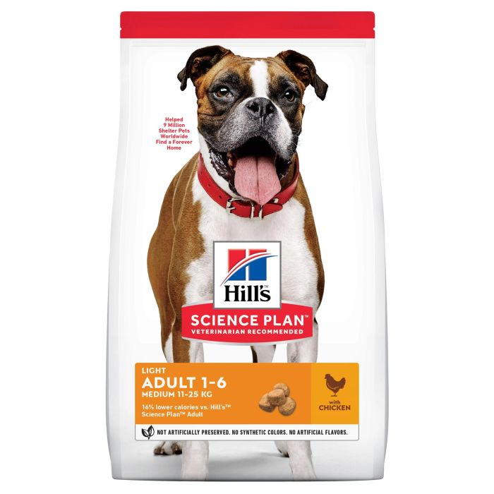 Hill's Science Plan Canine Adult Light Mediana Pollo Pienso para Perros 2,5 kg