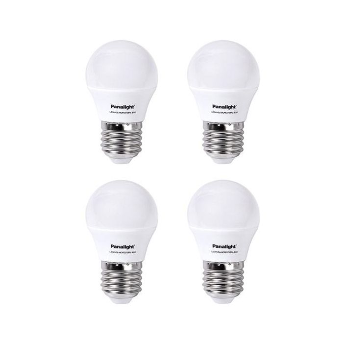 Lámpara Led Esférica Frost E27 De 4W 4500K Pack De 4 PANASONIC-PANALIGHT LDGHV5L45CFE272EPL-ECO-4x