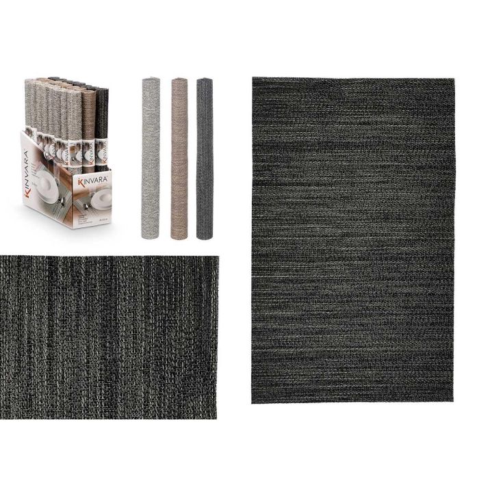 Kinvara Salvamantel tupido 30x45 cm - Surtidos neutros (Champagne, Gris, Negro) - 75% PVC, 25% Poliéster (48 Unidades) Kinvara Salvamantel tupido 30x45 cm - Surtidos neutros (Champagne, Gris, Negro) - 75% PVC, 25% Poliéster (48 Unidades)