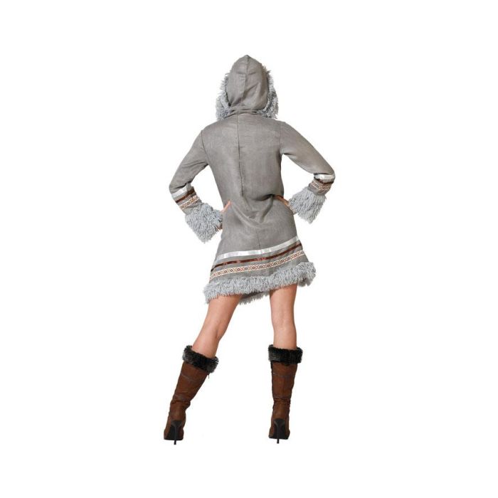 Disfraz Esquimal Gris Mujer Adulto M-L 2 Disfraz Esquimal Gris Mujer Adulto M-L 2