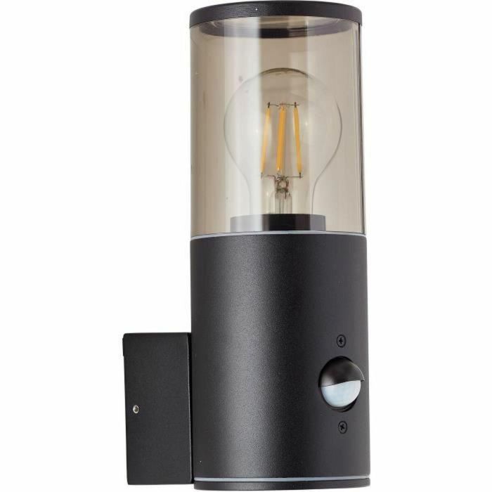 Brilliant BRI4004353405679 Aplicación exterior Sergioro con detector, Depoli negro, E27 20W 3