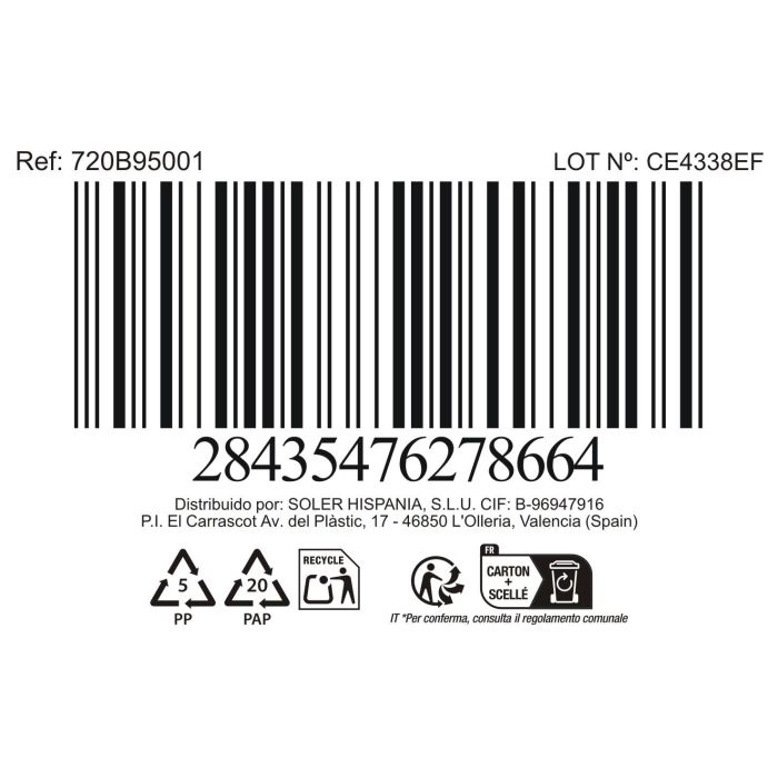 La Mediterranea Bol Aperitivo Pica-Pica Blue 12 x 11.7 x 4.3 cm (24 Unidades)