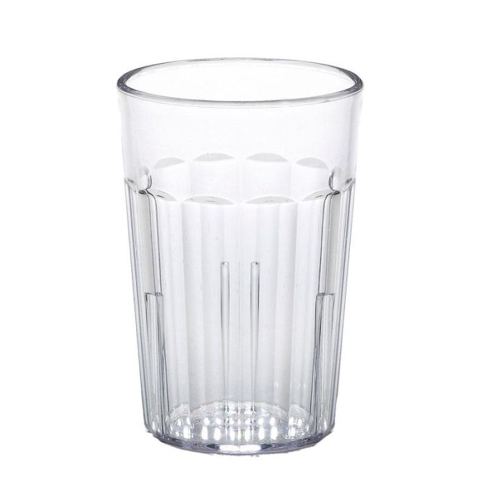 CAMBRO - NT8-152 - Vaso Newport 228 ml - 6,8 x 6,8 x 10,2 cm - Plástico SAN - Transparente - Venta 1 unidad.