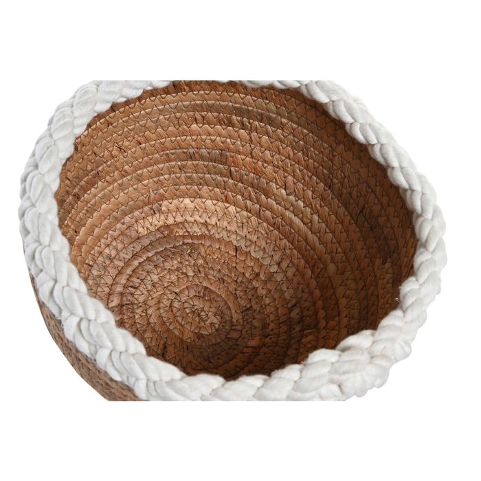 Centro Mesa Boho DKD Home Decor Natural Blanco 24 x 15 x 24 cm 1