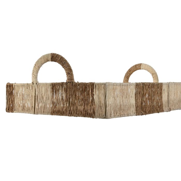 Bandeja Tropical DKD Home Decor Natural Marron 35 x 15 x 46 cm Set de 2 2