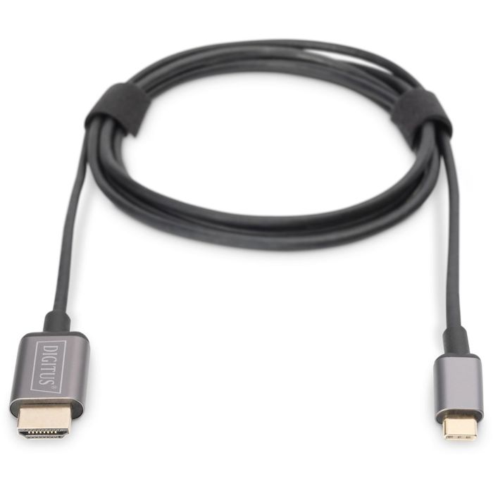 Digitus USB-C > HDMI (ST-ST) 1.8m Adapterkabel 4K UHD 30Hz Black 1 Digitus USB-C > HDMI (ST-ST) 1.8m Adapterkabel 4K UHD 30Hz Black 1