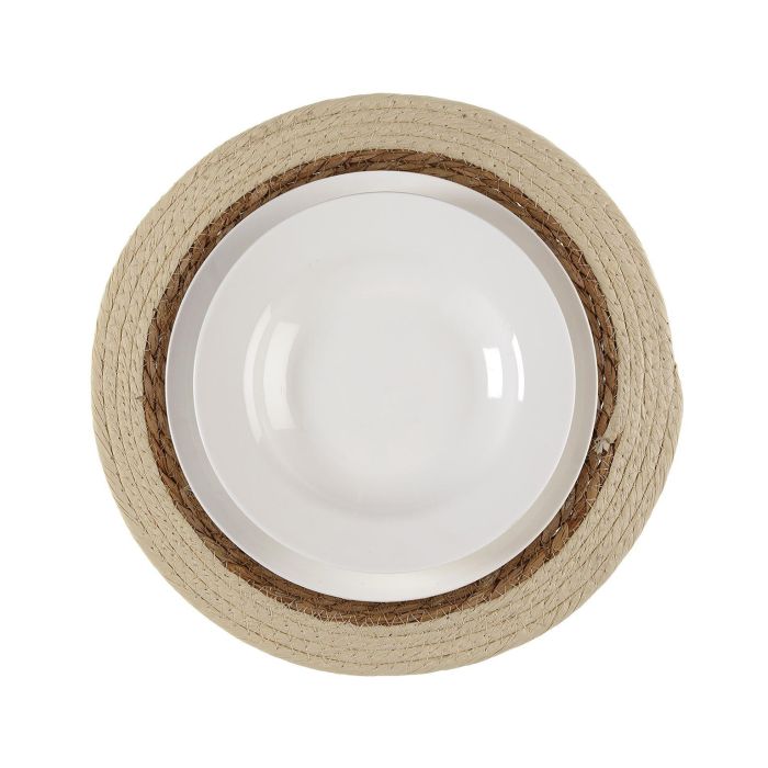 Salvamantel Beige 35 cm Versa - Algas y papel (6 Unidades) 1 Salvamantel Beige 35 cm Versa - Algas y papel (6 Unidades) 1