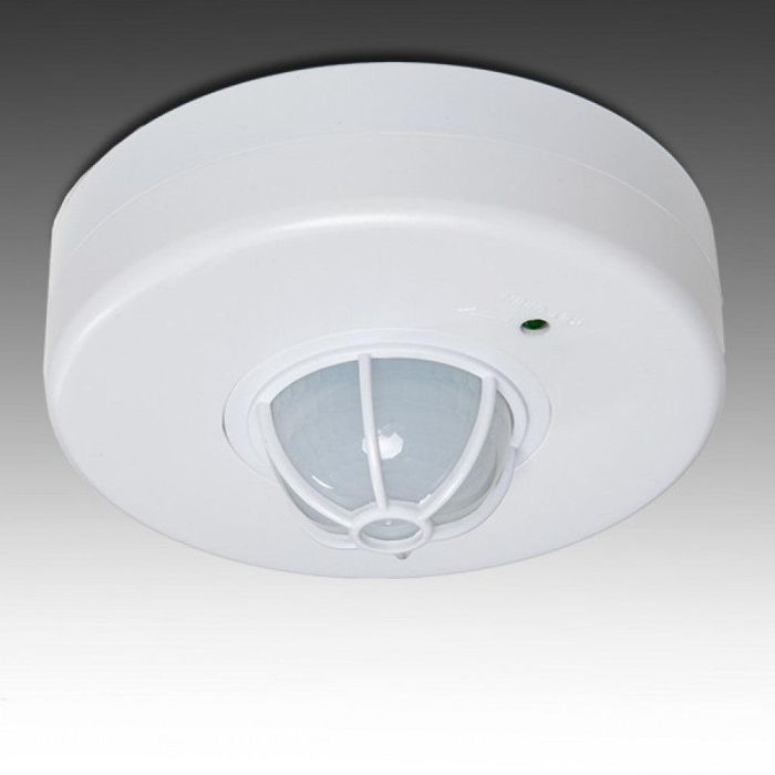 Sensor de Movimiento Superficie 360º Infrarrojos para LED Incandescencia 300W/1200W. Alcance 3-12m, Tiempo Ajustable