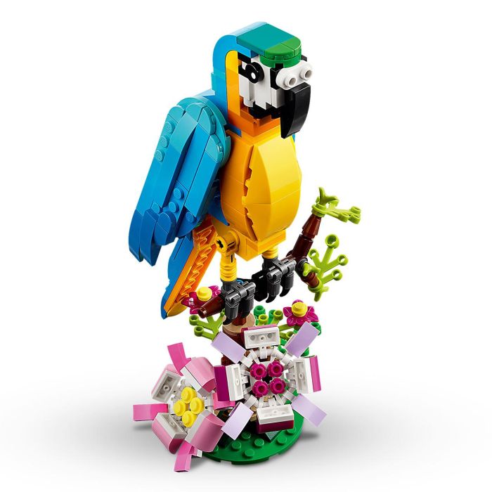 LEGO 31136 Creator 3en1 Loro Exótico - Set de Construcción de Animales de la Selva Transformable en Pez y Rana 2 LEGO 31136 Creator 3en1 Loro Exótico - Set de Construcción de Animales de la Selva Transformable en Pez y Rana 2