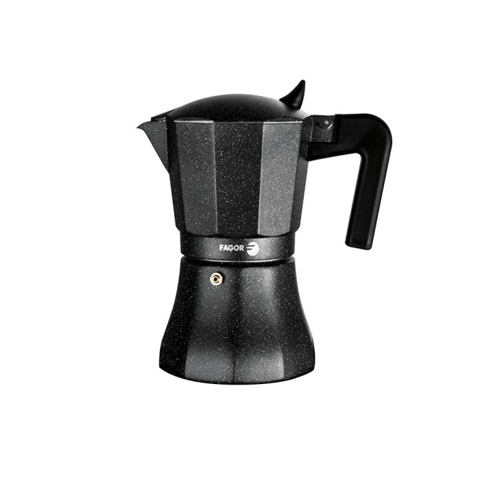 Cafetera Italiana Fagor Negro Aluminio Cafetera Italiana Fagor Negro Aluminio