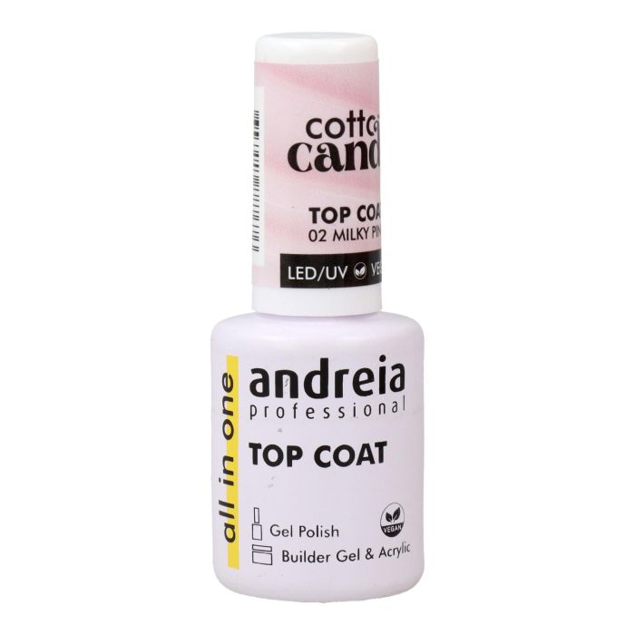 Andreia Top Coat Cotton Candy 02 Milky Pink