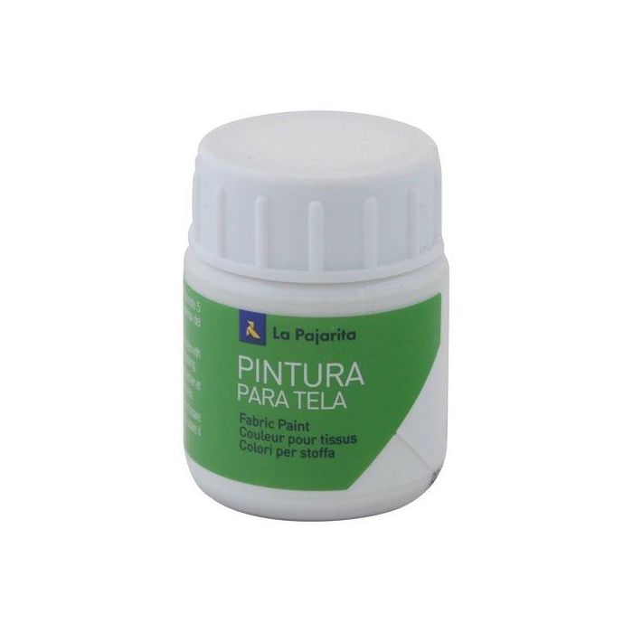 La Pajarita Pintura para tela blanca 25 ml termofijable