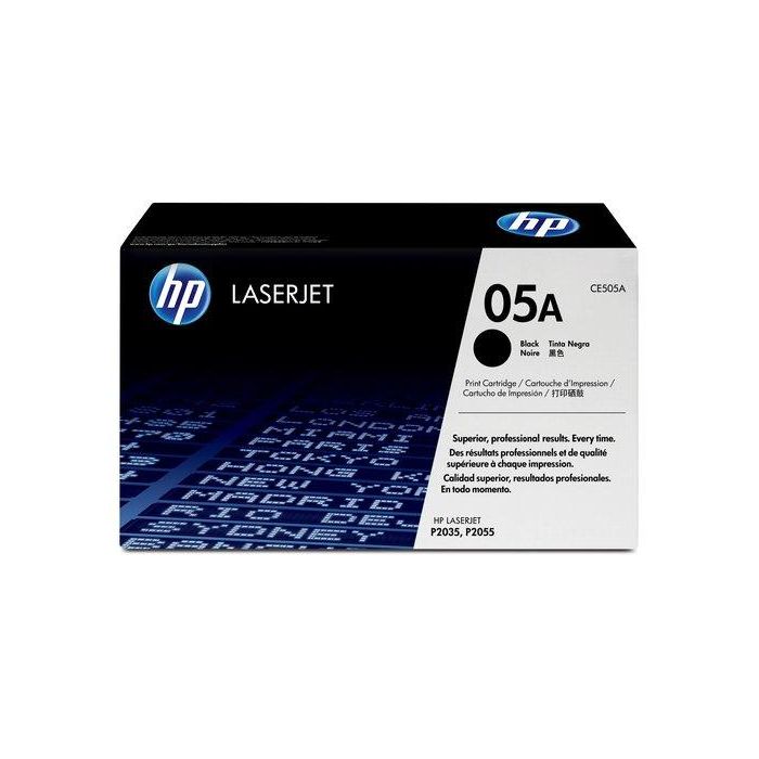 HP Toner 05A Negro (CE505A) para LaserJet P2035/P2050/P2055 - Original