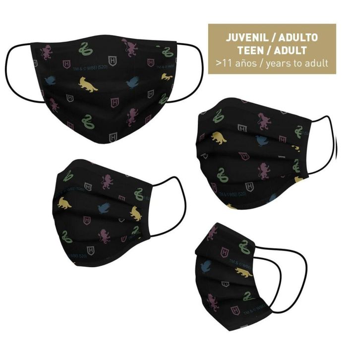 Cerdá Mascarilla Higiénica Reutilizable Homologada Harry Potter Black 1 Cerdá Mascarilla Higiénica Reutilizable Homologada Harry Potter Black 1