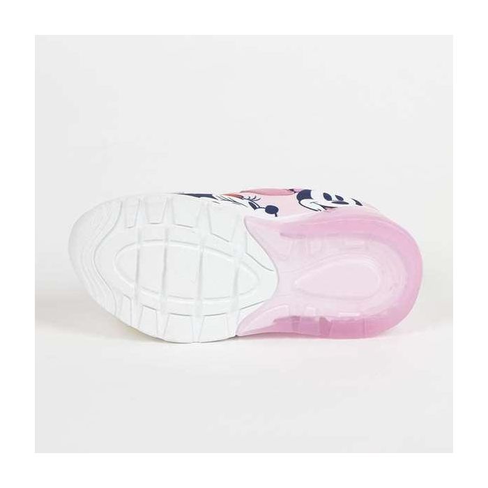Cerdá T027 Zapatilla Deportiva Infantil con Luces, Diseño Minnie Mouse, Suela TPR, Color Rosa Claro, Talla 27 3
