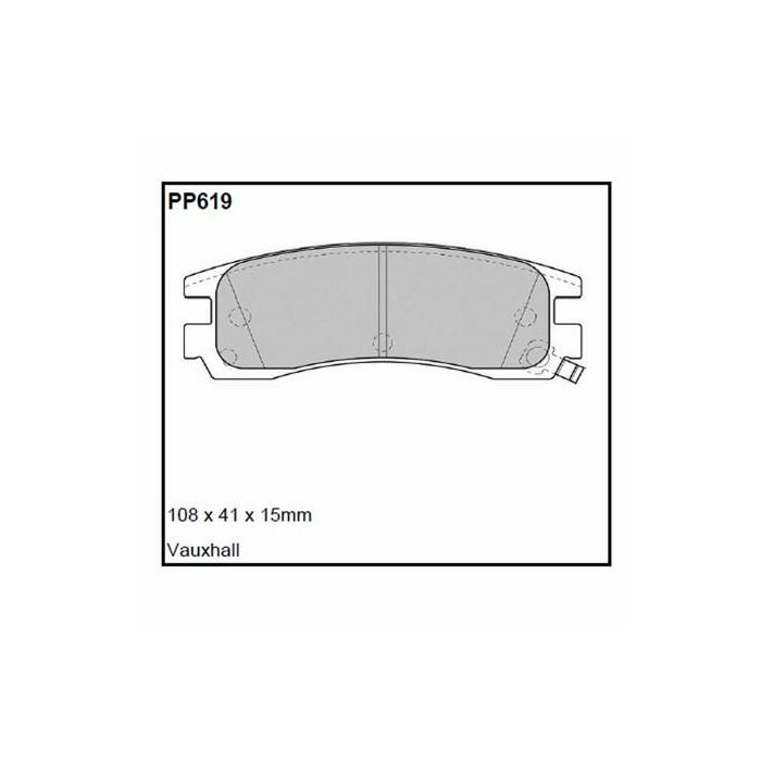 Black Diamond Pastillas Predator KBD896 BDPP619 Gr12 Sólido (Trasero)