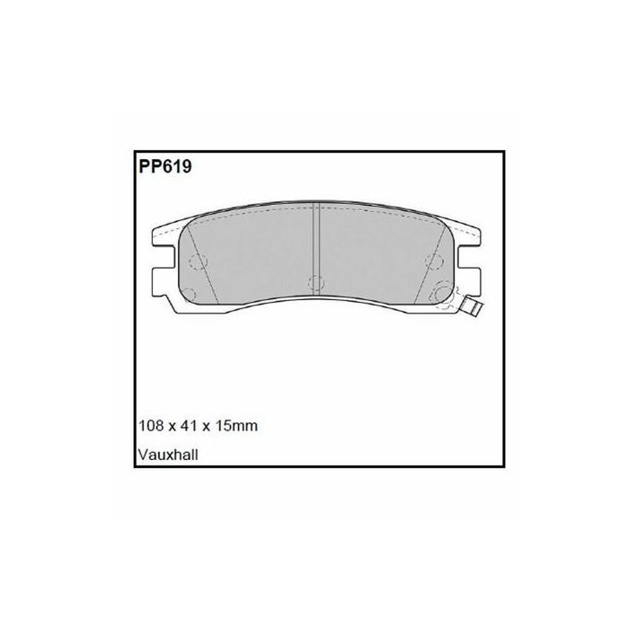 Black Diamond Pastillas Predator KBD896 BDPP619 Gr12 Sólido (Trasero)