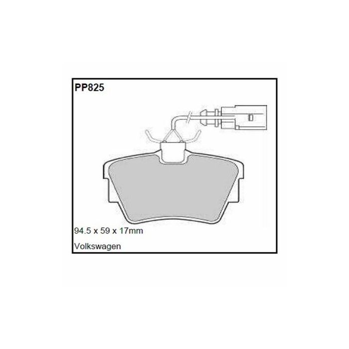 Black Diamond KBD1075 GR12 BDPP825 Pastillas Predator Trasero Solido