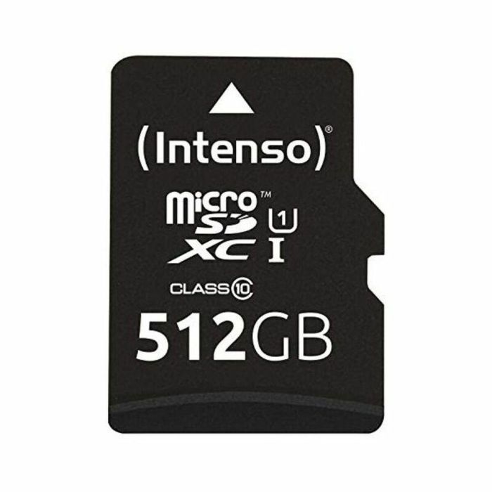 Tarjeta de Memoria Micro SD con Adaptador INTENSO 3423493 512 GB 45 MB/s 512 GB 2