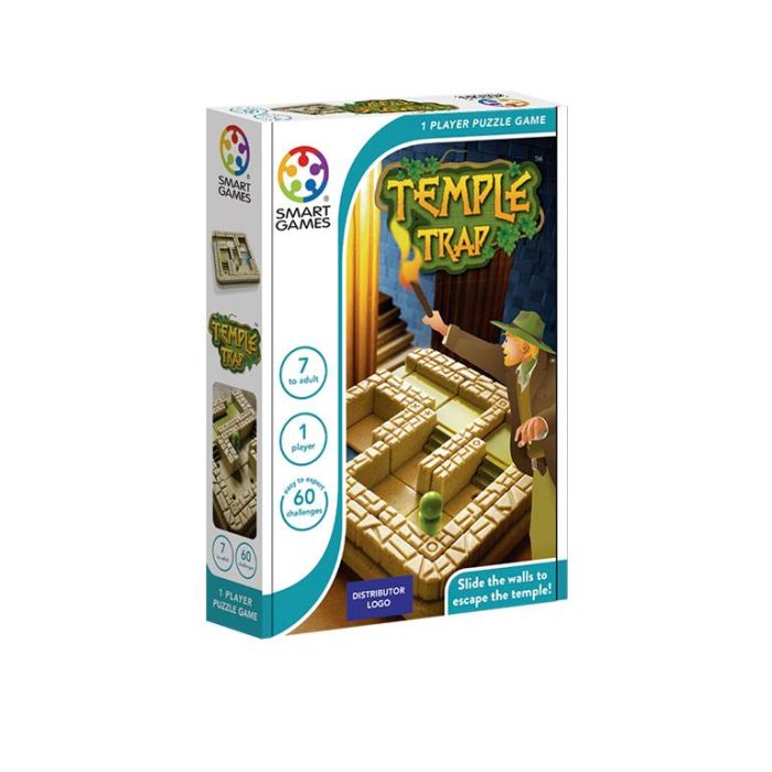 Smart Games Juego De Ingenio Temple Trap SG437ES para Niños +6 Años, Mejora la Capacidad Lógica con 48 Retos