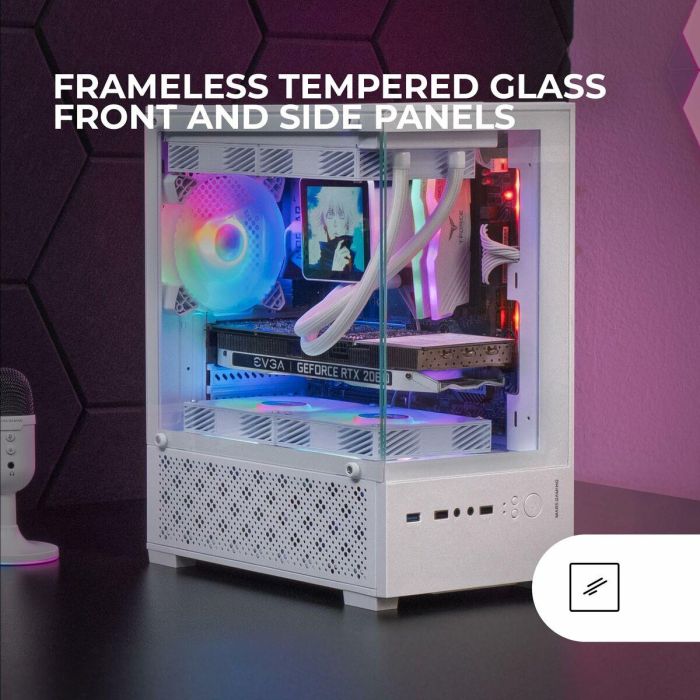 Caja Semitorre ATX Mars Gaming MC-SE2 Blanco 5