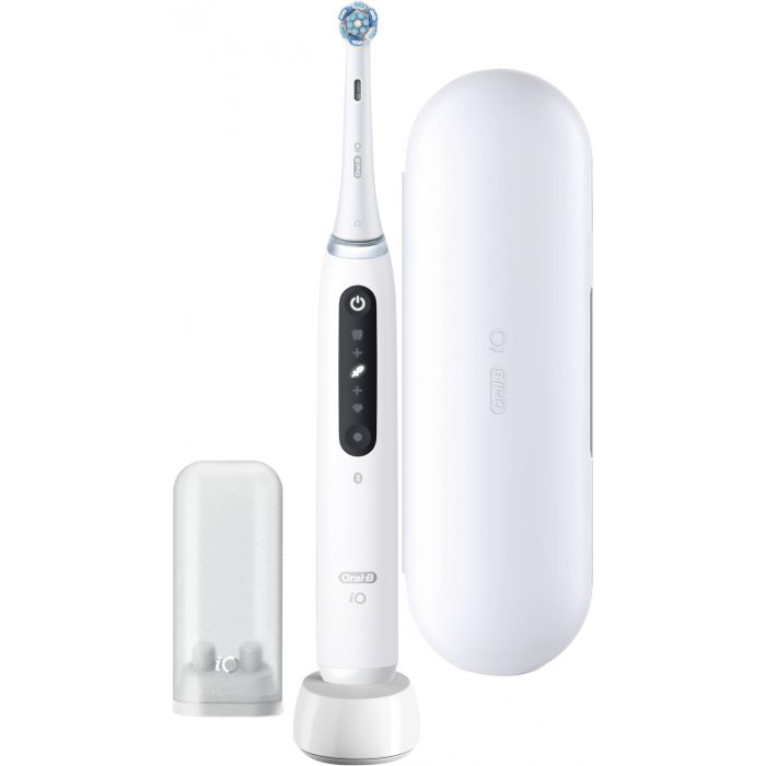Oral-B iO Series 5 Cepillo Dental Eléctrico Oscilante para Adultos con 5 Modos de Cepillado y Sensor de Presión Blanco